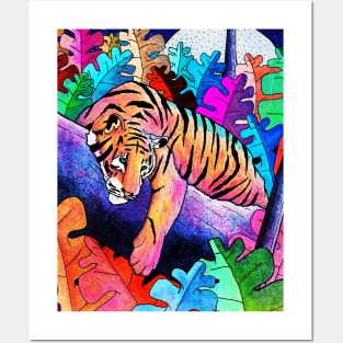 The lazy tiger Posters and Art